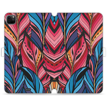 Tablet case - casey Wallet Book Design - Folk & Dreamcatcher - Folk feathers