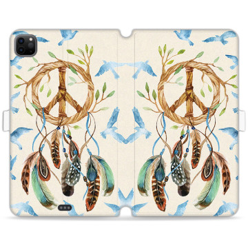 Tablet case - casey Wallet Book Design - Folk & Dreamcatcher - Dreamcatcher and birds