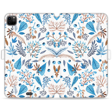 Tablet case - casey Wallet Book Design - Folk & Dreamcatcher - Leaves and berries