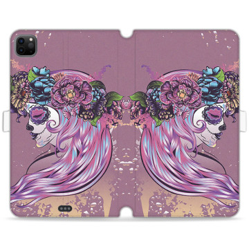 Tablet case - casey Wallet Book Design - Floral Case - Folk flowers