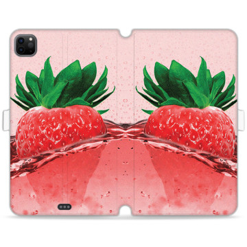 Tablet case - casey Wallet Book Design - Fruits and Tropical - Strawberry
