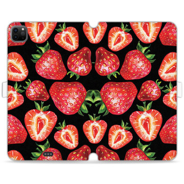 Tablet case - casey Wallet Book Design - Fruits and Tropical - Strawberries