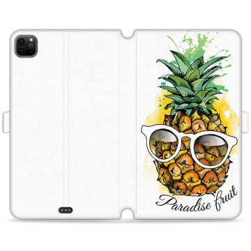Tablet case - casey Wallet Book Design - Fruits and Tropical - Pineapple glasses