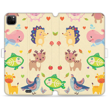 Tablet case - casey Wallet Book Design - Forever Young - Animal Patch