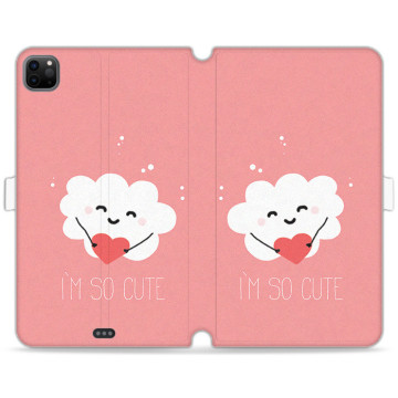Tablet case - casey Wallet Book Design - Forever Young - Cloud
