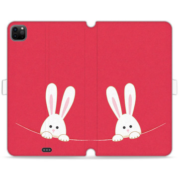 Tablet case - casey Wallet Book Design - Forever Young - Case of Bunny