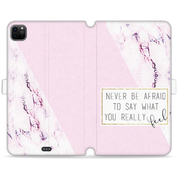 Tablet case - casey Wallet Book Design - Chic Design - Never Be Afraid