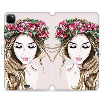 Tablet case - casey Wallet Book Design - Fashion Girls - Natural look