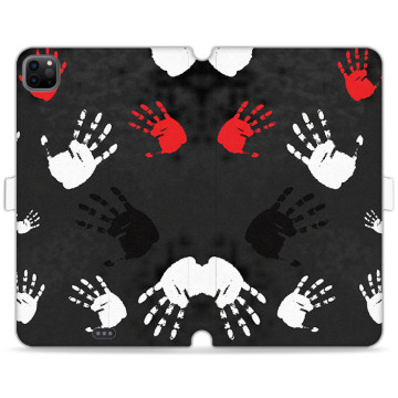 Tablet case - casey Wallet Book Design - Horror - Hand prints