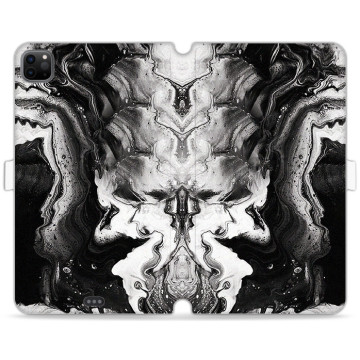 Tablet case - casey Wallet Book Design - Insta Marble - White-black marble