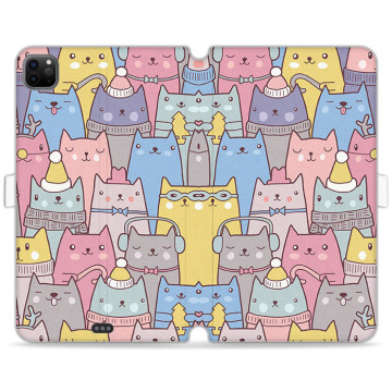 Tablet case - casey Wallet Book Design - Saint Nicholas Gift - Santa Claus cats