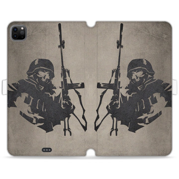 Tablet case - casey Wallet Book Design - Military - Commando