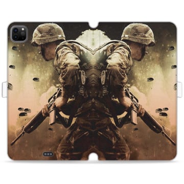 Tablet case - casey Wallet Book Design - Military - Soldier