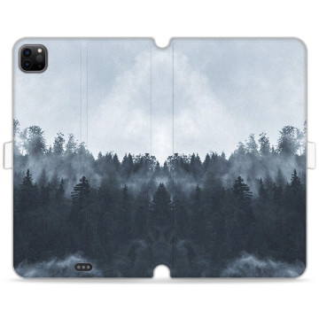 Tablet case - casey Wallet Book Design - Natural - Mountain forest