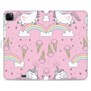 Tablet case - casey Wallet Book Design - Unicorn - Pink Unicorn