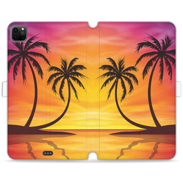 Tablet case - casey Wallet Book Design - Holiday - Palm trees at sunset