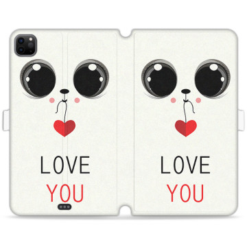 Tablet case - casey Wallet Book Design - Valentine's Day - Sweet Eyes