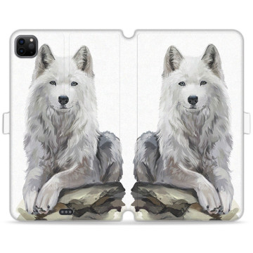 Tablet case - casey Wallet Book Design - Wild Animals - Watercolor Wolf