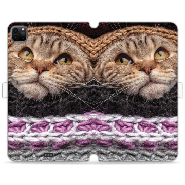 Tablet case - casey Wallet Book Design - Christmas gift - Cat in sweater