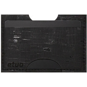 Card case casey Card Holder - cork - black - pattern 1