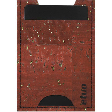 Card case casey Card Holder - cork - rusty brown - pattern 6
