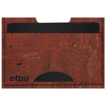 Card case casey Card Holder - cork - rusty brown - pattern 1