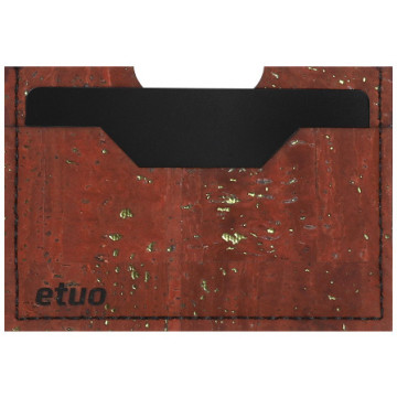 Card case casey Card Holder - cork - rusty brown - pattern 2