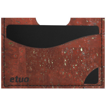 Card case casey Card Holder - cork - rusty brown - pattern 4