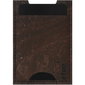 Card case casey Card Holder - cork - chocolate - pattern 6