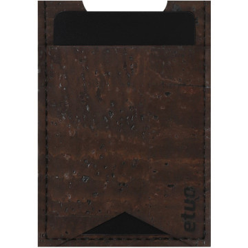 Card case casey Card Holder - cork - chocolate - pattern 8