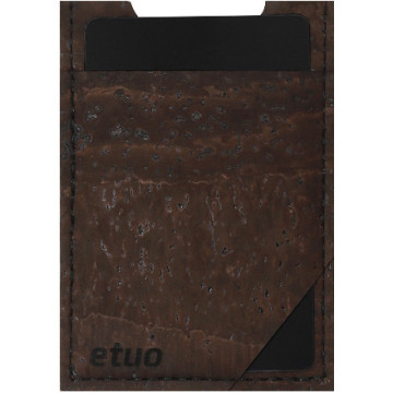 Card case casey Card Holder - cork - chocolate - pattern 10