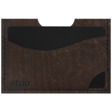 Card case casey Card Holder - cork - chocolate - pattern 4