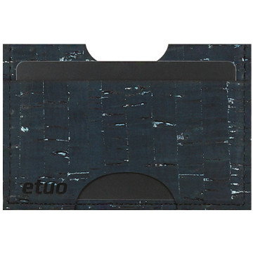 Card case casey Card Holder - cork - navy - pattern 1