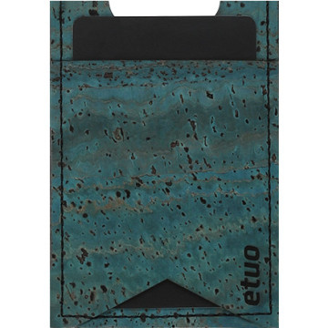 Card case casey Card Holder - cork - green sea - pattern 8