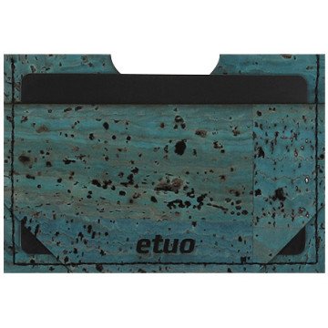 Card case casey Card Holder - cork - green sea - pattern 3