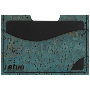 Card case casey Card Holder - cork - green sea - pattern 4