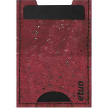 Card case casey Card Holder - cork - dark cherry - pattern 6