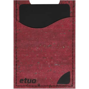 Card case casey Card Holder - cork - dark cherry - pattern 9