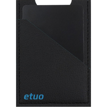 Card case casey Card Holder - artificial leather - black and blue - pattern 7