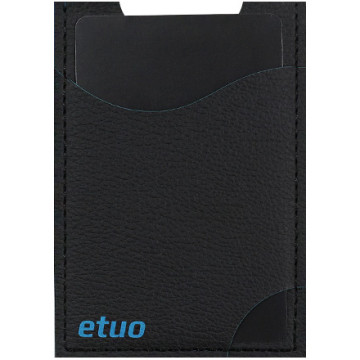 Card case casey Card Holder - artificial leather - black and blue - pattern 9