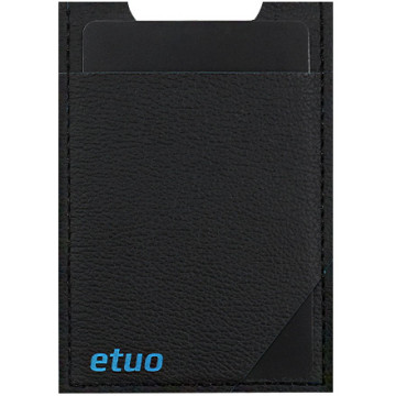 Card case casey Card Holder - artificial leather - black and blue - pattern 10