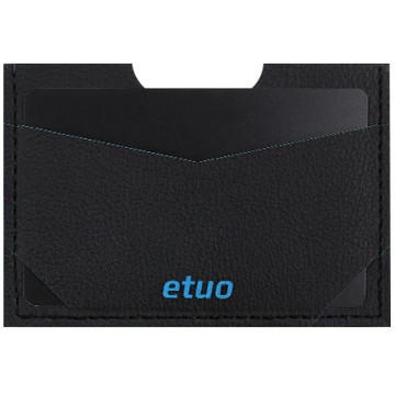 Card case casey Card Holder - artificial leather - black and blue - pattern 5