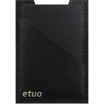 Card case casey Card Holder - artificial leather - black and golden - pattern 7
