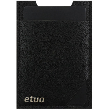 Card case casey Card Holder - artificial leather - black and golden - pattern 10