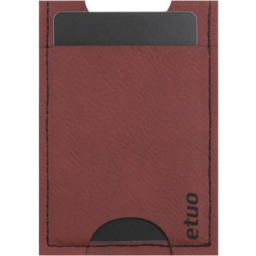 Card case casey Card Holder - artificial leather - claret - pattern 6