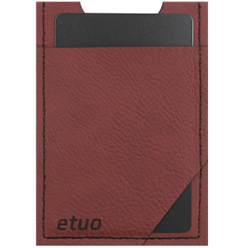 Card case casey Card Holder - artificial leather - claret - pattern 10