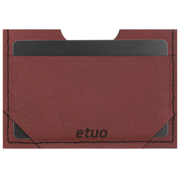 Card case casey Card Holder - artificial leather - claret - pattern 3