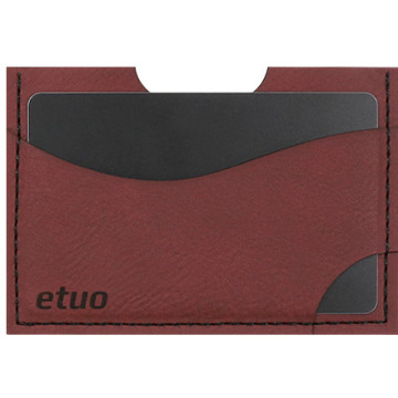 Card case casey Card Holder - artificial leather - claret - pattern 4