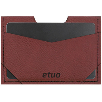 Card case casey Card Holder - artificial leather - claret - pattern 5