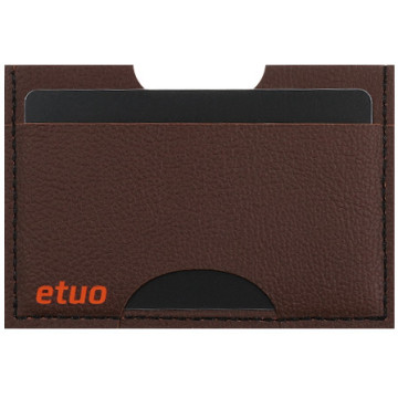 Card case casey Card Holder - artificial leather - brown-orange - pattern 1